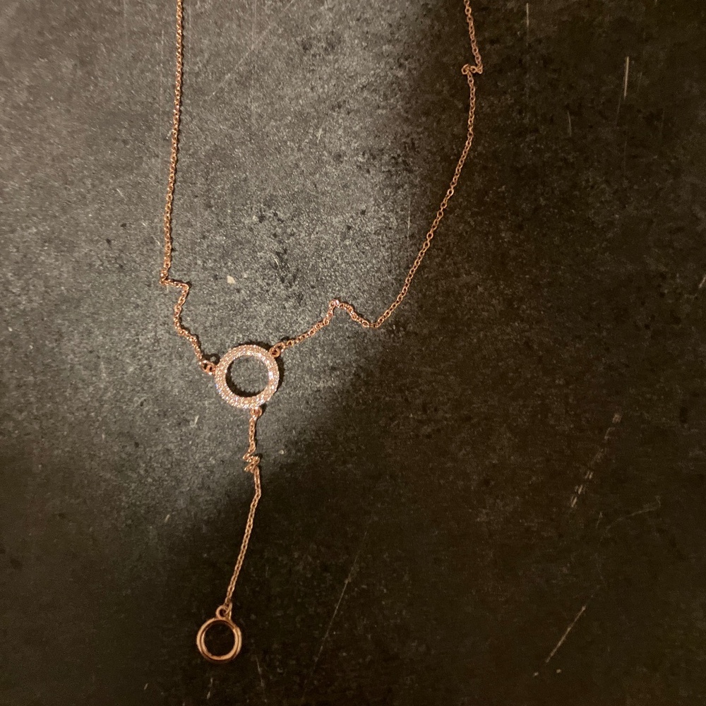 Park Lane Rose Gold Chain With Crystal stones in pendent
